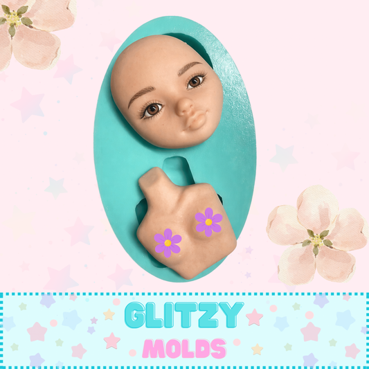 Amor Doll Torso Silicone Mold, Clays Silicone Mold, Molde Amor de Noemi Hernandez CDL-amor