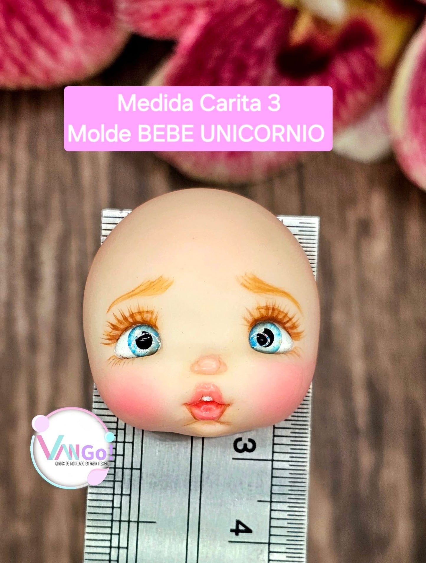 Baby Unicorn, Doll Silicone Mold, "Con Amor" Collection by Vango VG-BU