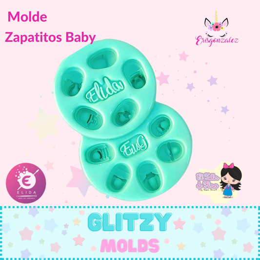 Molde Zapatitos Baby Love, Colección Eris Gonzalez