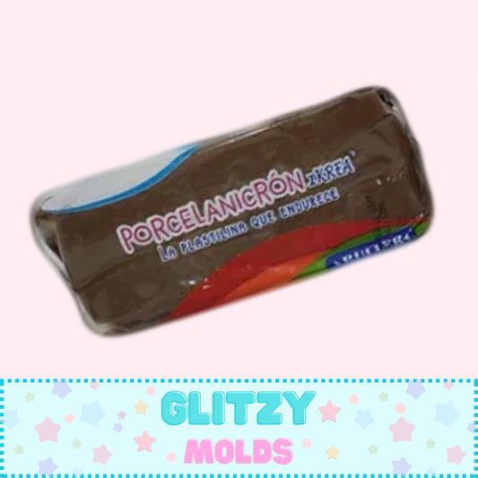 1.10 Lb Dark Brown Cold Porcelain, Air Dry Clay, Porcelana Fria Buller, Cafe Obscuro, 500 gramos