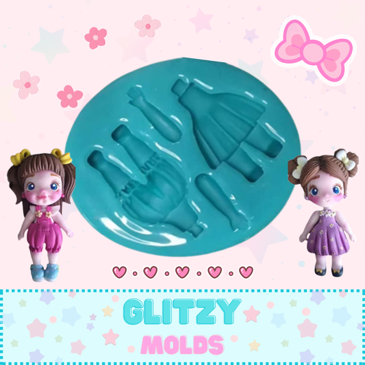 Molde Cuerpitos, Molde de Silicon, BJC-Cuerpitos