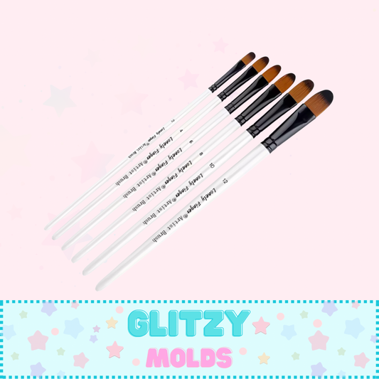 Premium Artist Paint Brush Set, 6 piece Set