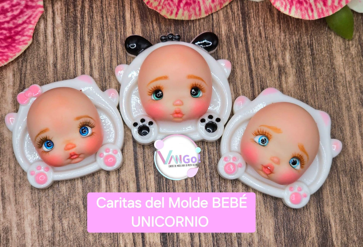 Baby Unicorn, Doll Silicone Mold, "Con Amor" Collection by Vango VG-BU