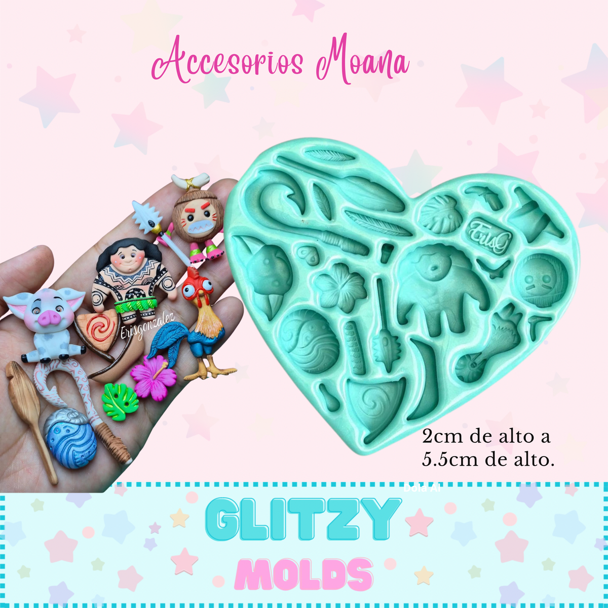 Molde Toy Story, Molde Para Accesorios, Molde de Silicon, Eris Gonzalez