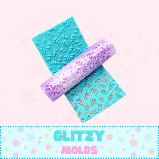 Floral Clay Roller, Embossing Texturing Roller Roller-Flor1H