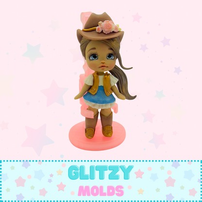 Adjustable Clay Doll Stand, Doll Display