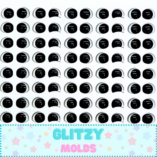 3D Resin Eyes Stickers, 6mm, Arte de Marci ADM-153-6