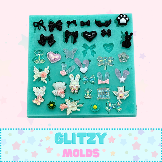 Micro Complements, Silicon Mold, Yuyas's X Glitzy  YBM-Micro-19B