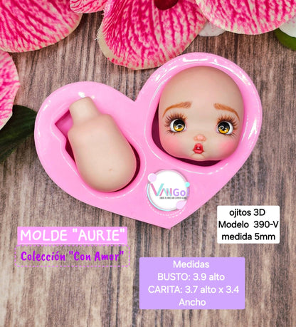 Auri, Molde de Silicon, Torso, Colección "Con Amor" de Vango VG-Auri