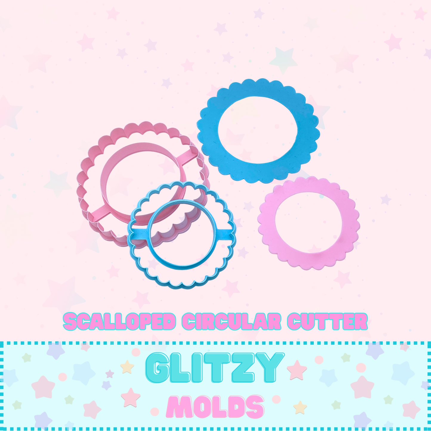 Scalloped Circular Strip Cutter, Clay Cutter Kit, Skirt Cutter