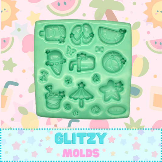 Mini Summer  Complements, Silicone Mold GM-79