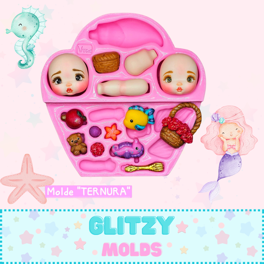 Ternura, Doll Silicone Mold, "Con Amor" Collection by Vango VG-Ternura