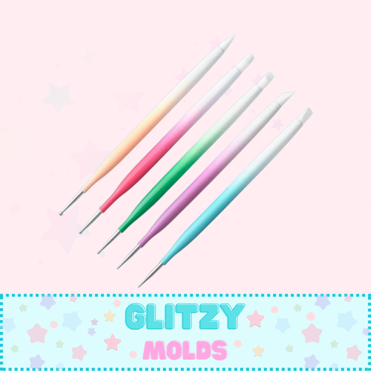 Silicone Tips and Dotting Tool, 5 piece Set