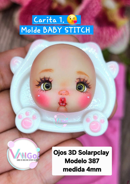 Baby Stitch, Doll Silicone Mold, "Con Amor" Collection by Vango VG-BabyS