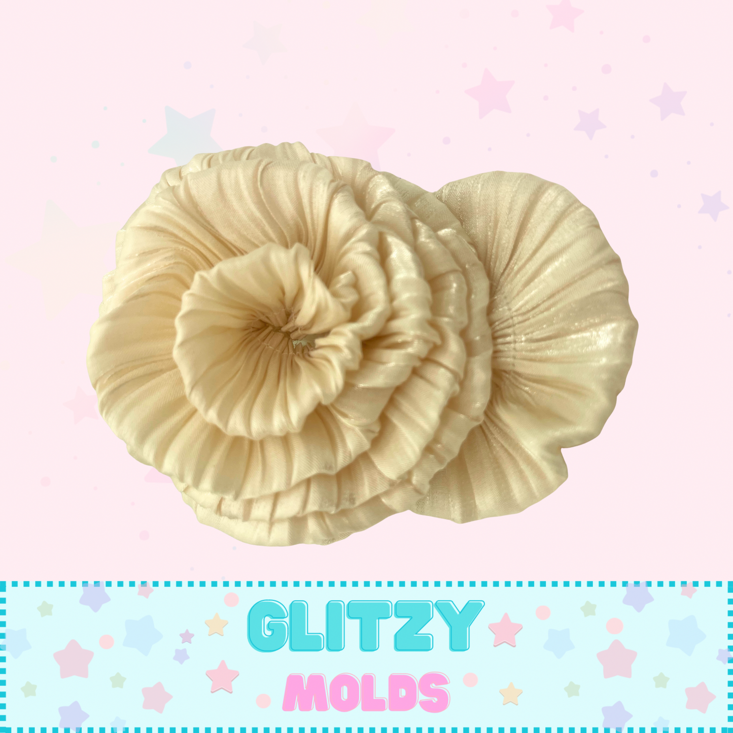 Cinta Plisada de 2 Capas, Para Ropa de Muñecas, 3cm x 1 yarda, Champan