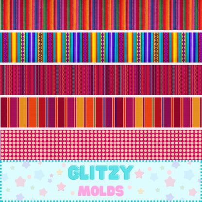 Mexican Traditions, Printed fabric Sheet, 8 by 11 inches, Mexican1