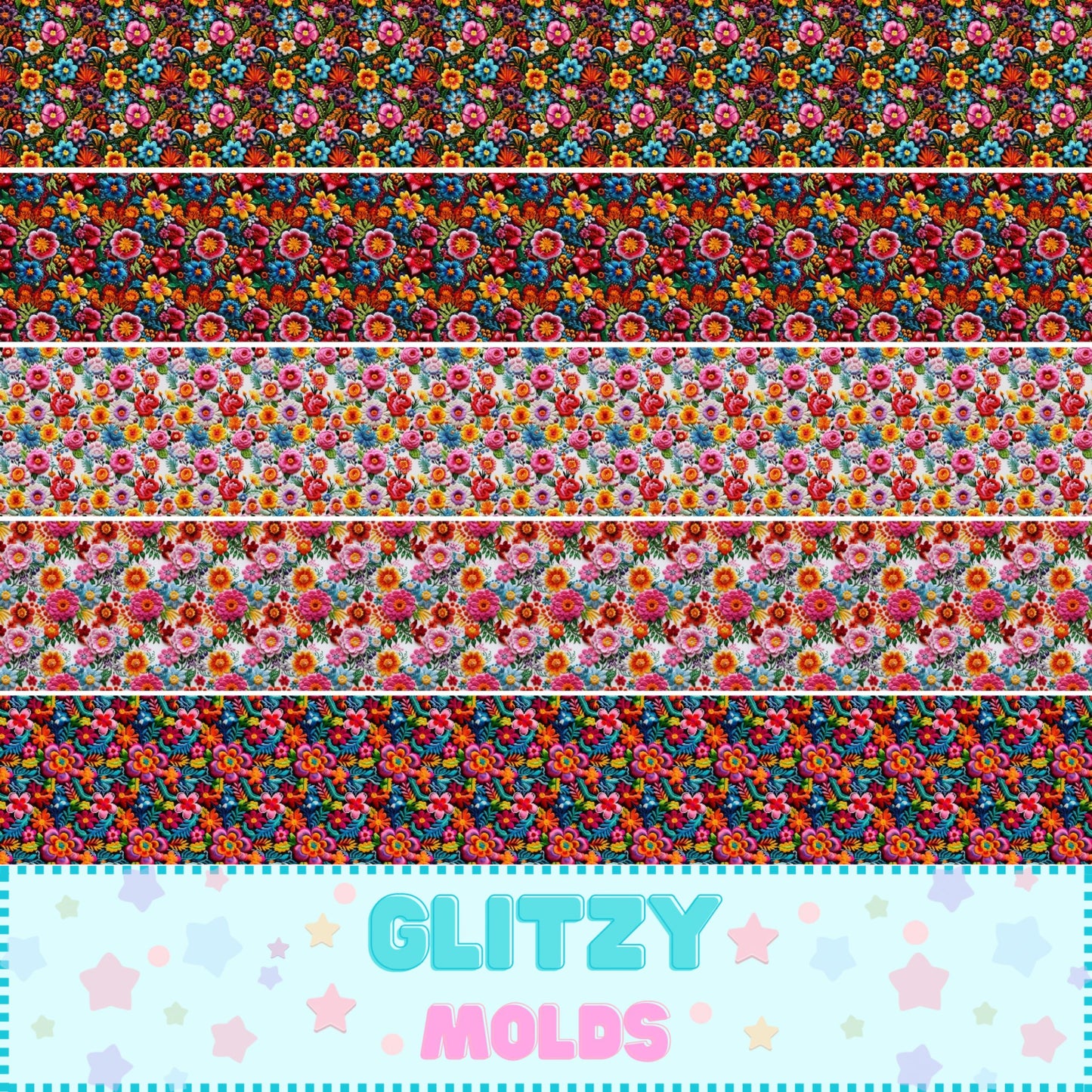 Mexican Embroidery, Printed fabric Sheet, 8 by 11 inches, Mexican2