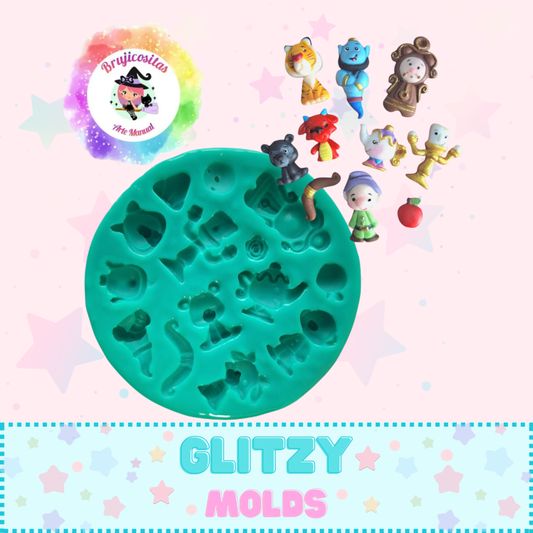 Accesorios de mini princesa 2, molde de silicon1, BJC-Acc2