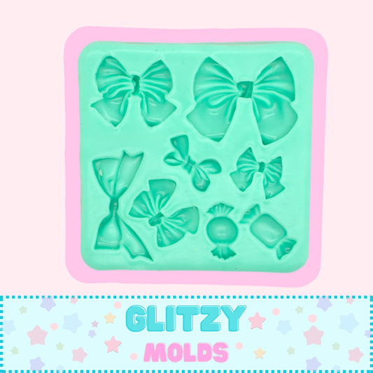 Bows Collection, Silicone Mold, Molde Moñitos, Molde de Silicon para porcelana fría  GM-63