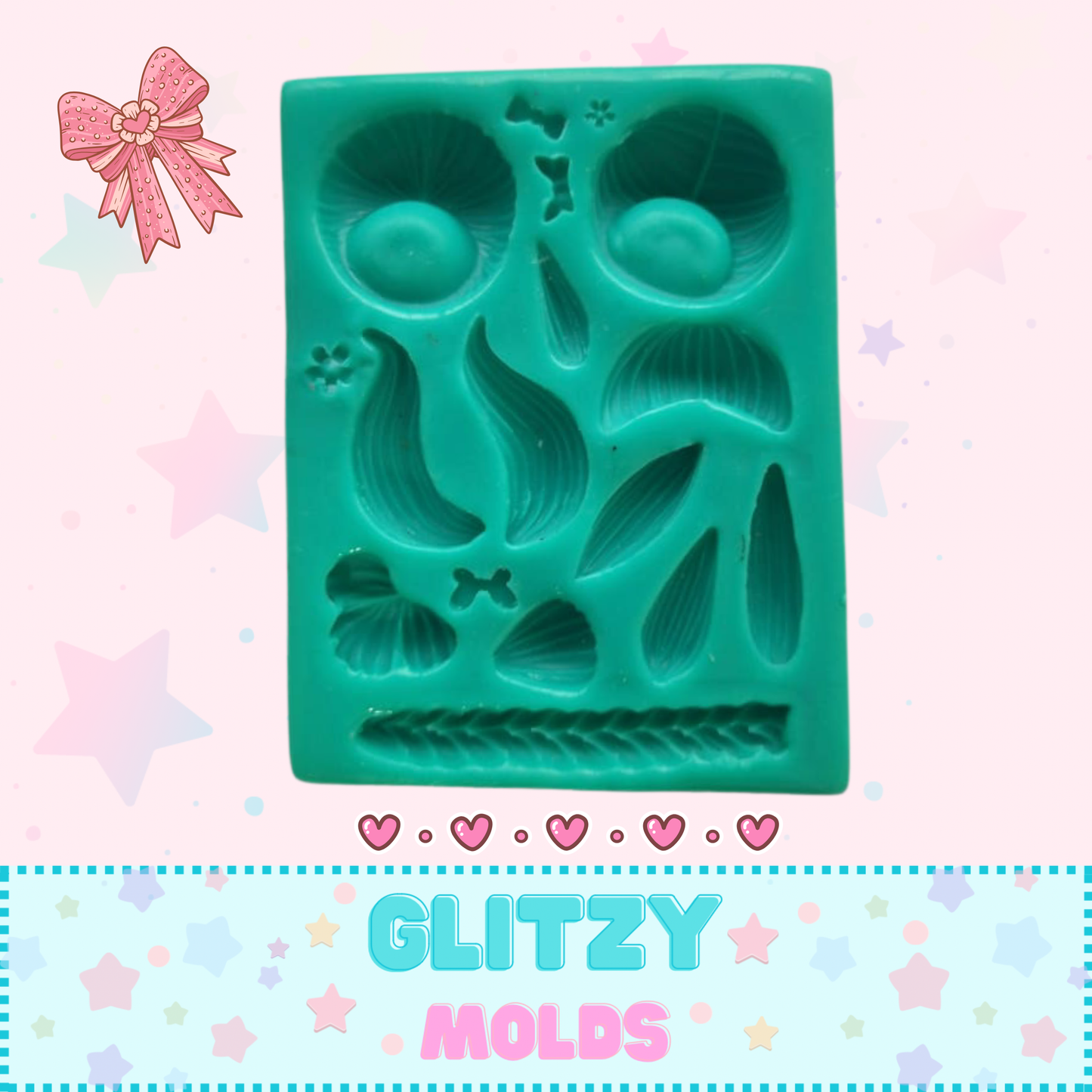 Hair and Buns, Silicone Mold,  Brujicositas BJC-H1