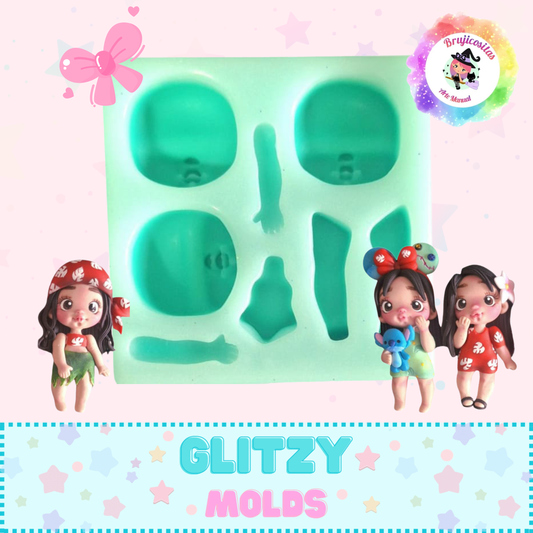 Molde Shery, Molde de Silicon para Muñecas, BJC-Shery