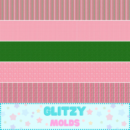 Tela estampada con motivos navideños, Hoja de 8 x 11 pulgadas, Winter-2