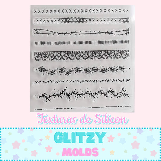 Silicon Texturizing Mat, Vines and stitching GMTEX-1