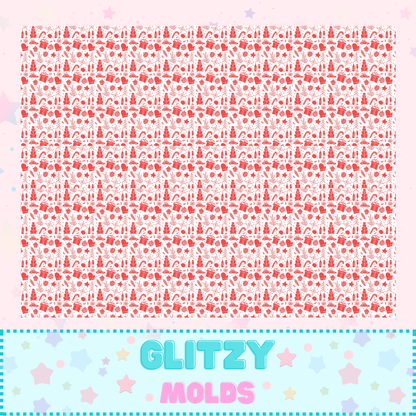 Tela estampada con motivos navideños, Hoja de 8 x 11 pulgadas, Winter-4