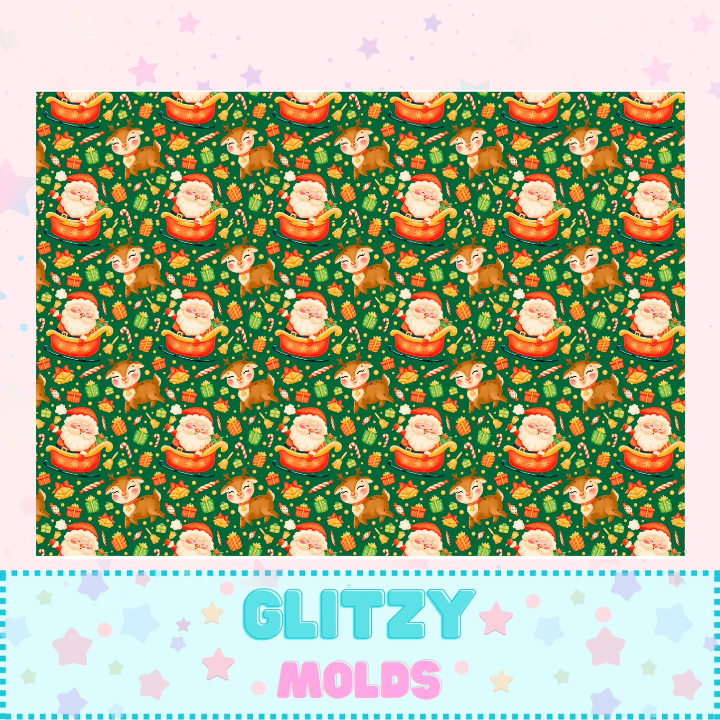 Tela estampada con motivos navideños, Hoja de 8 x 11 pulgadas, Winter-4