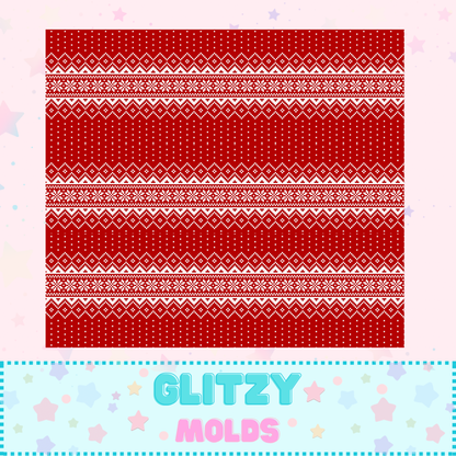 Tela estampada con motivos navideños, Hoja de 8 x 11 pulgadas, Winter-3