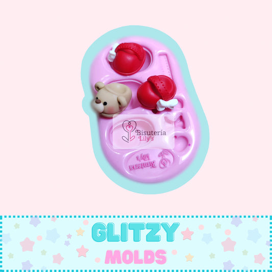 Zapatoso Mold, Shoe Silicone Mold by Bisutería Lily's BL-25-3