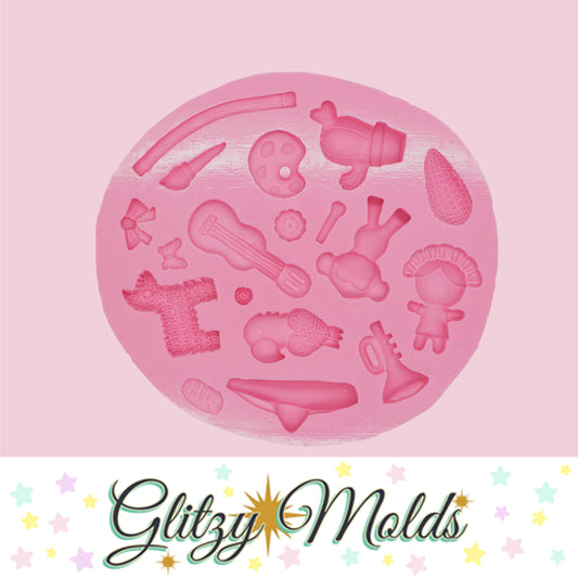 Cinco de Mayo Silicone Mold, Molde Complementos Mexicanos CDL-MEX