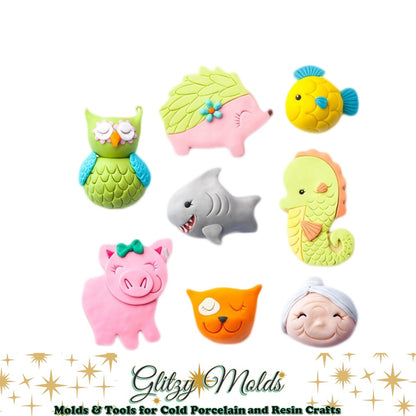 Clay stamper, Eye Stamper, Mouth Stamper, Clay Sculpting Tools, Marca Ojos, Marca Boquitas,