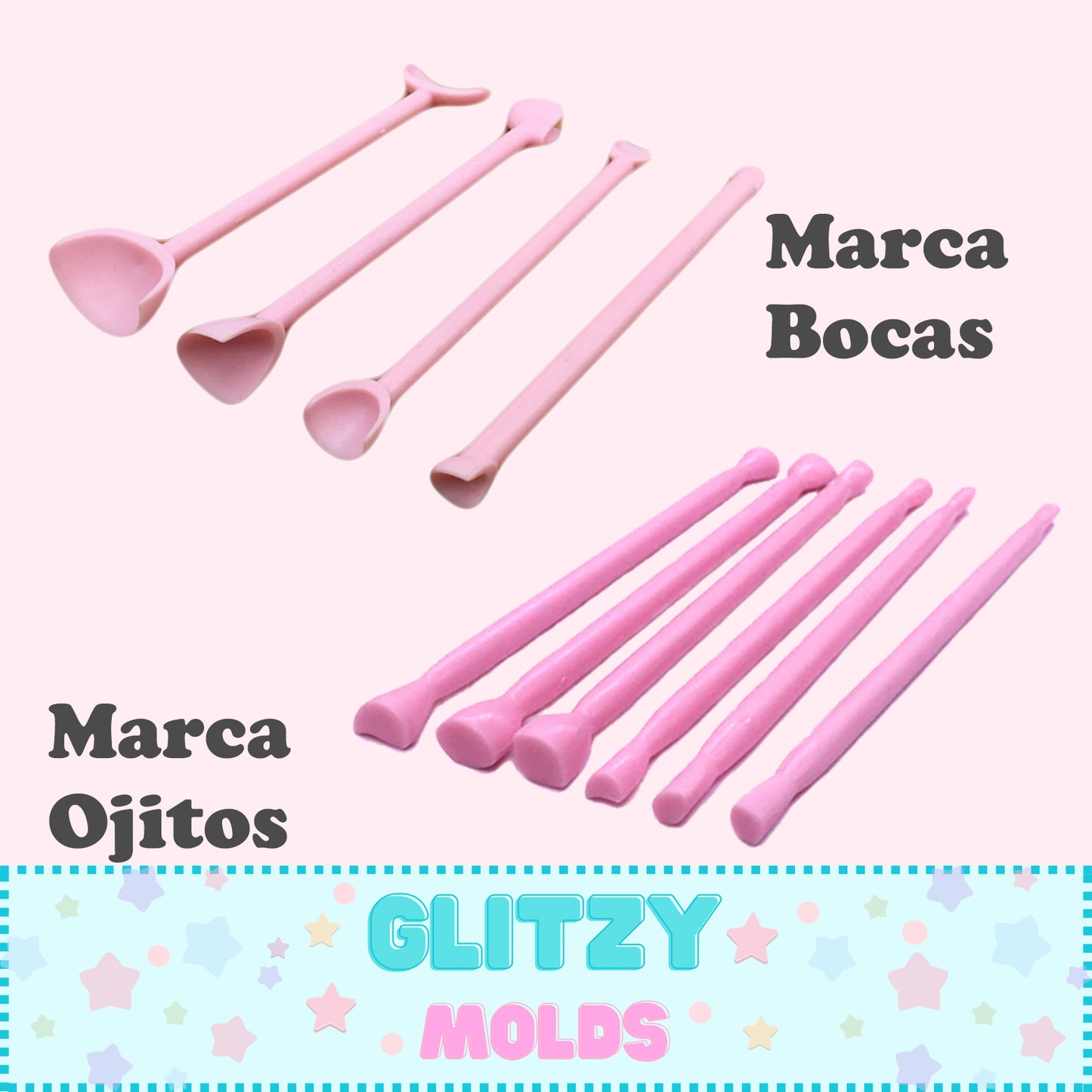 Clay stamper, Eye Stamper, Mouth Stamper, Clay Sculpting Tools, Marca Ojos, Marca Boquitas,
