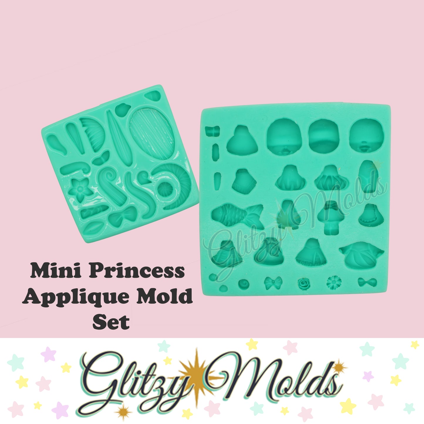 Mini Princess Silicone Mold, Molde de Mini Princesas, Silicone Mold, Molde  de Silicone GM-8-3