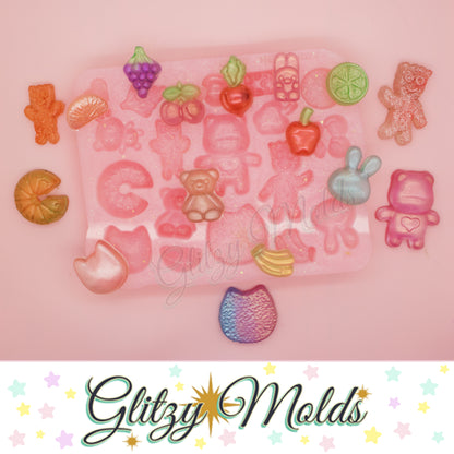 Gummy Candy themed Silicone Mold, Moldes de golosinas, Molde de Silicone