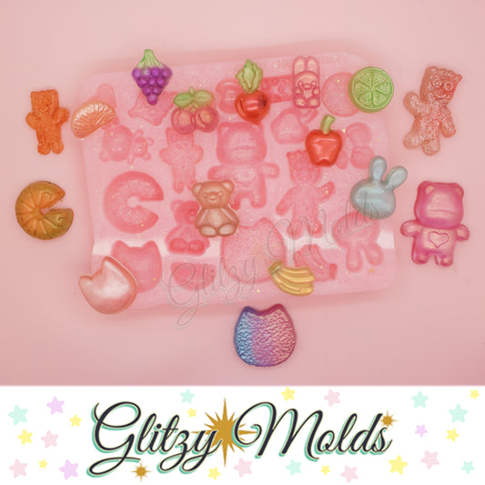 Gummy Candy themed Silicone Mold, Moldes de golosinas, Molde de Silicone