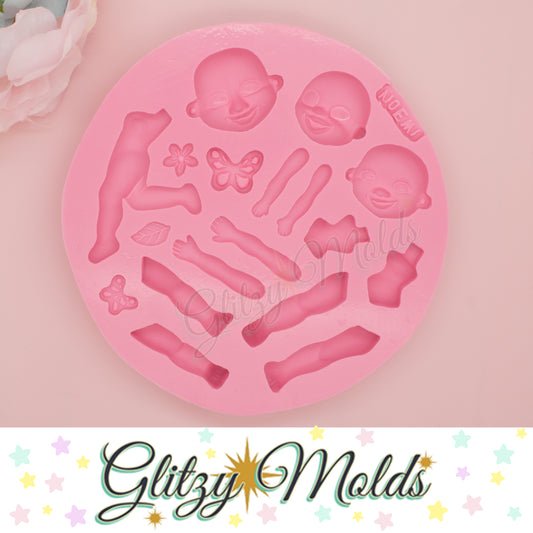 Mirabel Silicone Mold, Encanto Clay Mold, Molde Mirabel Aplique NH #14