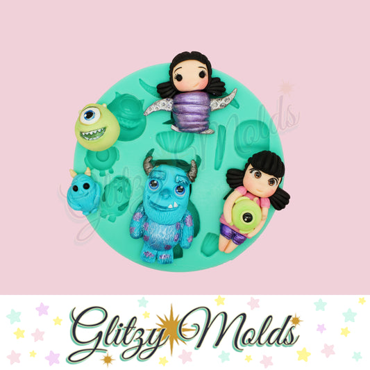 Monsters y Amigos, Molde de Silicon, Molde de Monstruos inc, Molde de Silicon GM-162