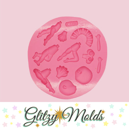 Ballerina Silicone Mold, Molde Niña Ballet CDL-119