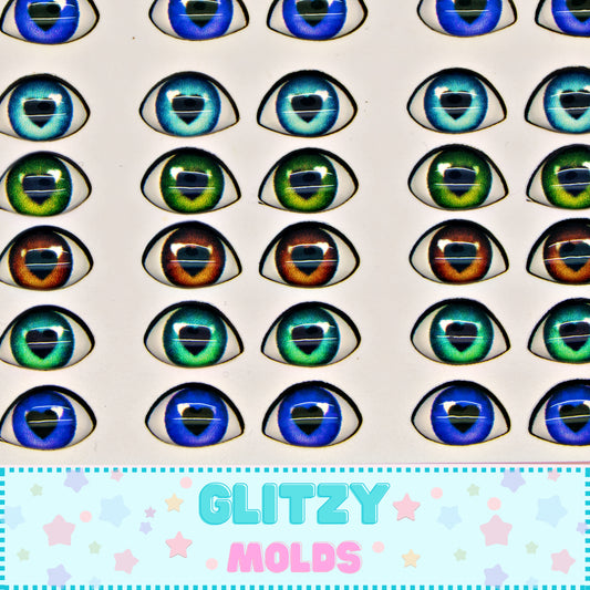 Eye Stickers, 3D Resin Eyes, Ojos Resinados 3D, Ojitos Auto adheribles GM-107