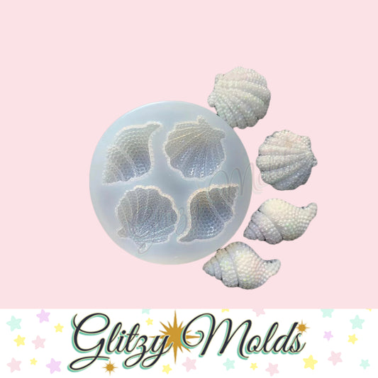 Sea Shells Silicone Mold, Shells Silicone Mold, Molde de Conchas de Mar